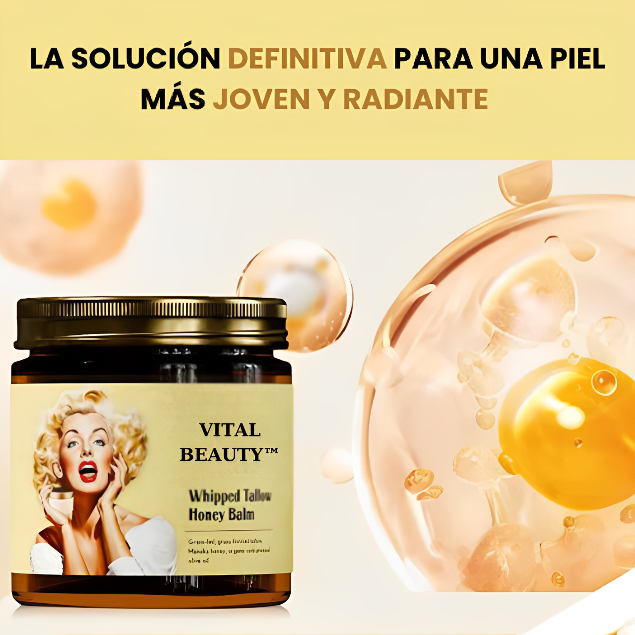 VitalBeauty™ - Bálsamo de miel y res batido